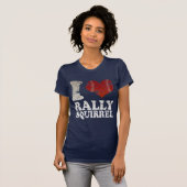 I hart Baseball Rally Squirrel t shirt (Voorkant volledig)