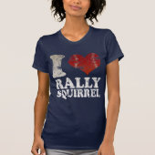 I hart Baseball Rally Squirrel t shirt (Voorkant)