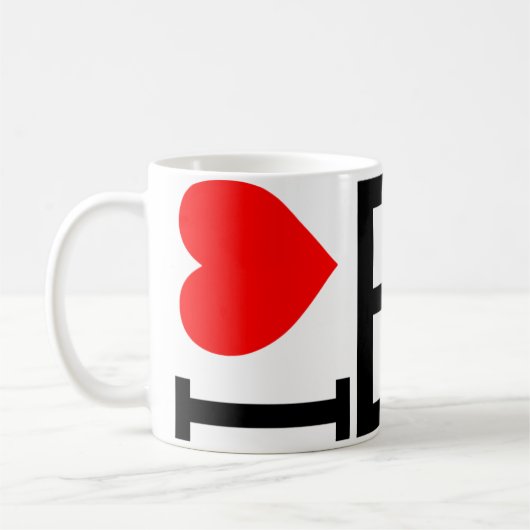 I hart BC Koffiemok (Links)