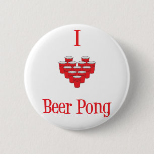 I (hart) Beer Pong Button