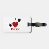 I Hart Bier Design Bagagelabel (Achterkant horizontaal)