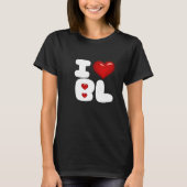 I hart bl i love bl design for fujoshi fudanshi t-shirt (Voorkant)
