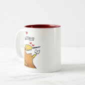 I hart Boeken - mok van verdovende koffie (Voorkant links)