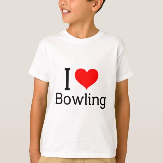 I (hart) Bowling T-shirt (Voorkant)