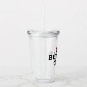 I hart Bubble Thee transparante Acryl Tumbler Cup Acryl Drinkbeker (Voorkant)