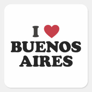 I Hart Buenos aires Argentinië Vierkante Sticker