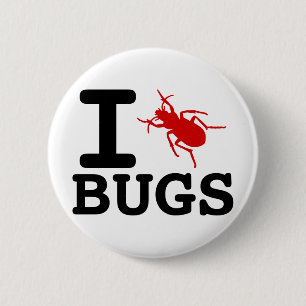 I hart Bugs Ronde Button 5,7 Cm