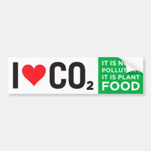 I Hart C02-Bumpersticker Bumpersticker