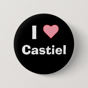 I hart Castiel Ronde Button 5,7 Cm