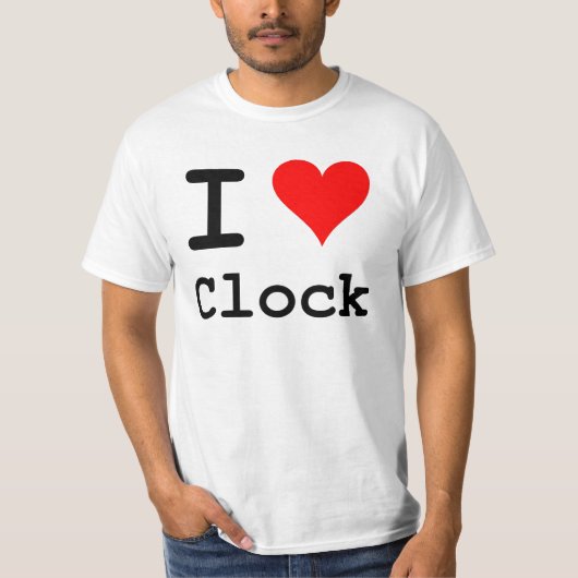 I Hart Clock T-Shirt (Voorkant)
