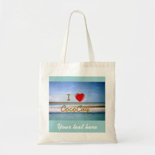 I Hart CocoCay met Naam Tote Bag