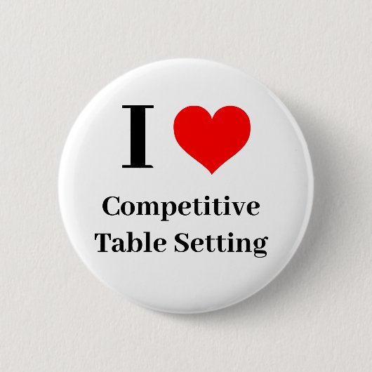 I hart Concurrerende Tafelinstelling Ronde Button 5,7 Cm (Voorkant)