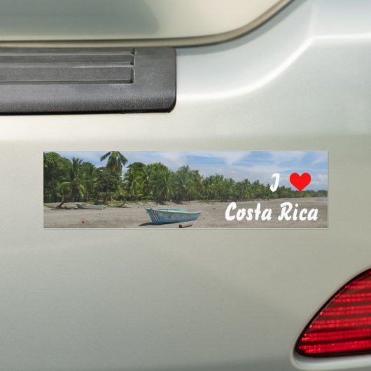 I [hart] Costa Rica Bumpersticker (Op auto)
