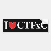 I Hart CTFxC Bumpersticker (Voorkant)