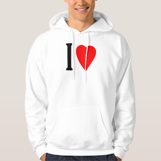 i hart D.I.Y. hoodie (Voorkant)
