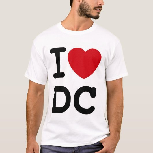 I (hart) DC T-shirt (Voorkant)