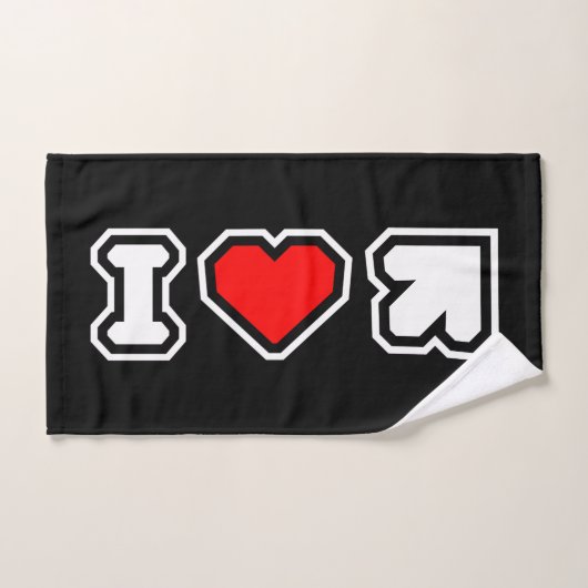 I Hart DDR Bad Handdoek (Handdoek)