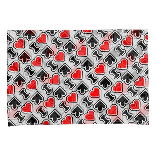 I Hart DDR Kussensloop (Voorkant-Rechts)