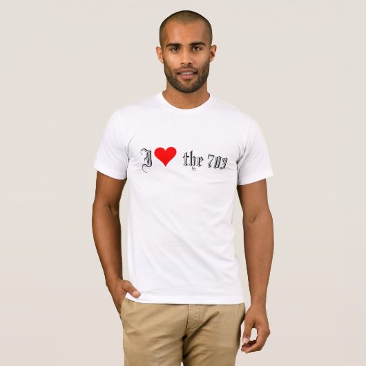 I (hart) de 703 t-shirt (Voorkant volledig)
