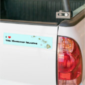 I (hart) de Hawaiiaanse eilanden Bumpersticker (Op Truck)