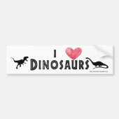 I hart Dinosauriërs bumpersticker (Voorkant)