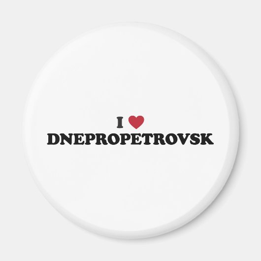 I Hart Dnipropetrovsk Oekraïne Magneet (Voorkant)