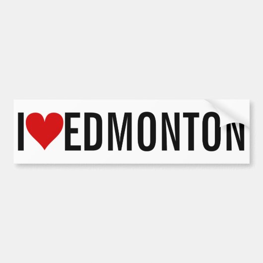 I [Hart] Edmonton Bumpersticker (Voorkant)