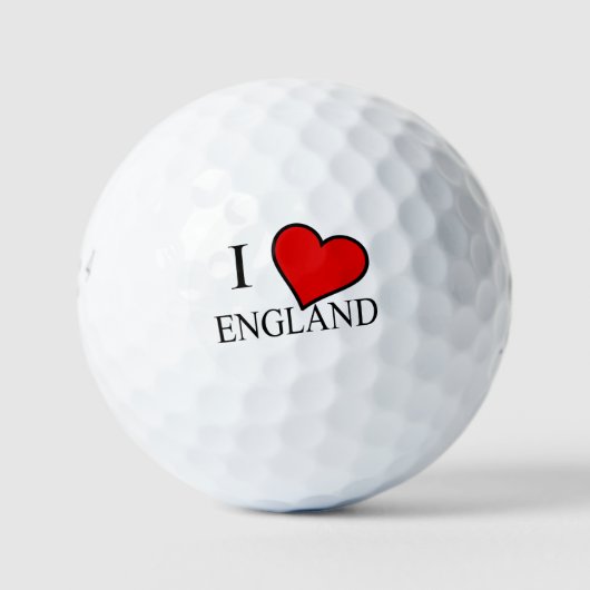 I Hart Engeland bk be6 gbt Golfballen (Voorkant)