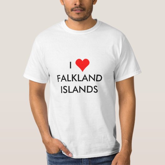 i hart falkland - eilanden t-shirt (Voorkant)