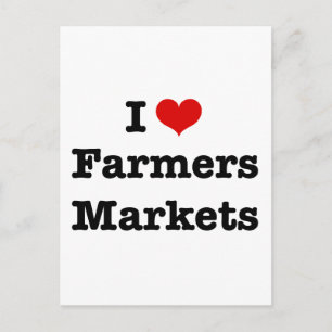 I Hart Farmers Markets Briefkaart