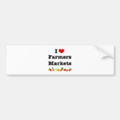 I Hart Farmers Markets Bumpersticker (Voorkant)