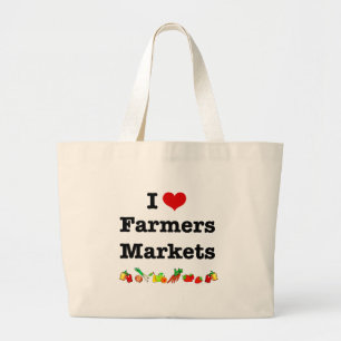 I Hart Farmers Markets Grote Tote Bag