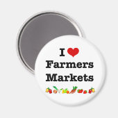I Hart Farmers Markets Magneet (Voorkant / Achterkant)
