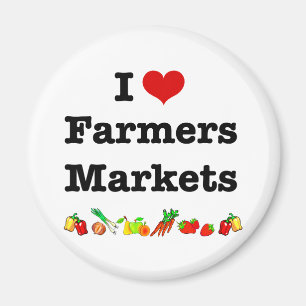 I Hart Farmers Markets Magneet
