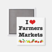 I Hart Farmers Markets Magneet (Voorkant / Achterkant)