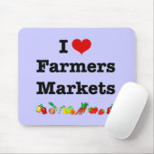 I Hart Farmers Markets Muismat (Met muis)