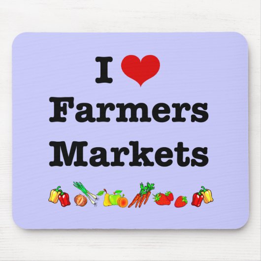 I Hart Farmers Markets Muismat (Voorkant)