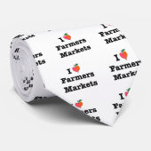 I Hart Farmers Markets Stropdas (Opgerold)