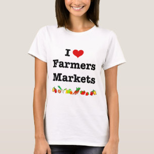 I Hart Farmers Markets T-shirt