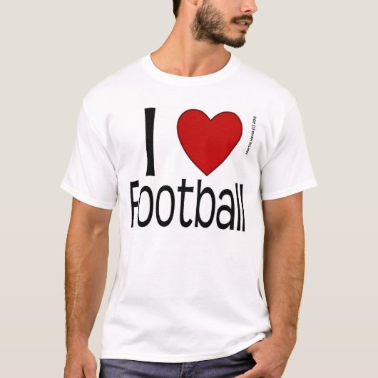 I Hart Football Shirt (Voorkant)