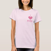 I hart FOTF t-shirt roze (Voorkant)