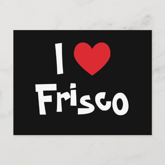 I Hart Frisco Briefkaart (Voorkant)