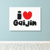 i hart Gaijin Canvas Afdruk (Insitu (Houten vloer))