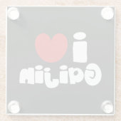 i hart Gaijin Glazen Onderzetter (Achterkant)