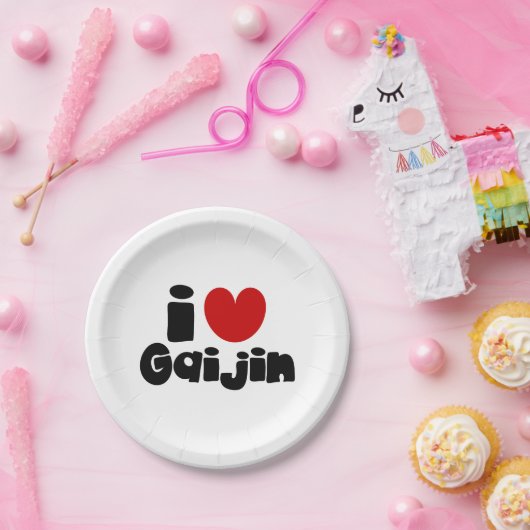 i hart Gaijin Papieren Bordje (Feest)