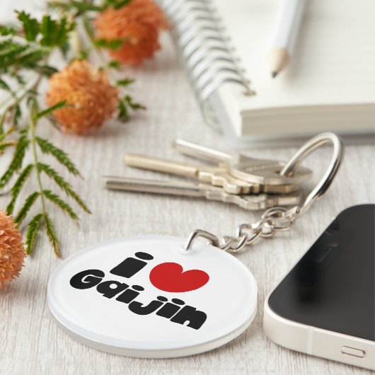 i hart Gaijin Sleutelhanger (Voorkant Rechts)