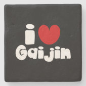 i hart Gaijin Stenen Onderzetter (Voorkant)