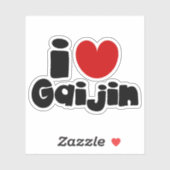 i hart Gaijin Sticker (Vel)