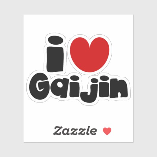 i hart Gaijin Sticker (Vel)