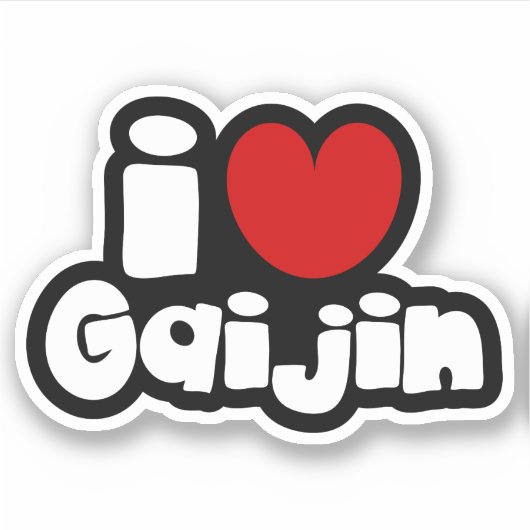 i hart Gaijin Sticker (Voorkant)